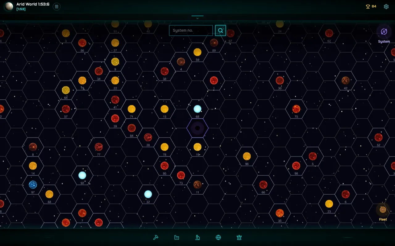 Galactic Reigns galaxy map